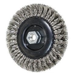 6IN STANDARD TWIST KNOT WHEEL .023 SS