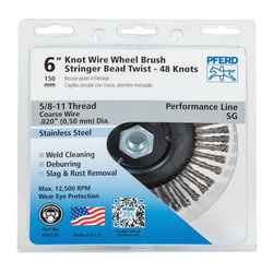 POP 6IN STRINGER BEAD KNOT WHEEL .020 SS