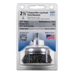 POP 2-1/2 CRIMPED SHANK MTD CUP BRUSH