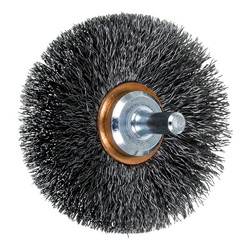 2-1/2 CRIMPED SHANK MTD CUP BRUSH .008