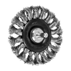 3IN SHANK MTD KNOT WHEEL BRUSH .014 SS