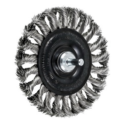 4IN SHANK MTD KNOT WHEEL BRUSH .014 SS