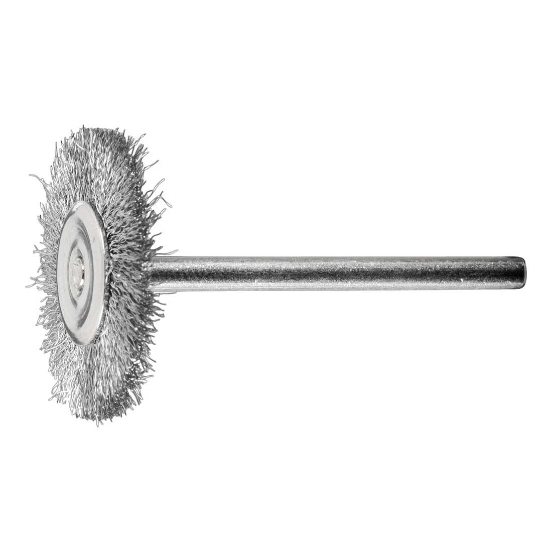 1IN MINIATURE MTD WHEEL BRUSH .003 CS