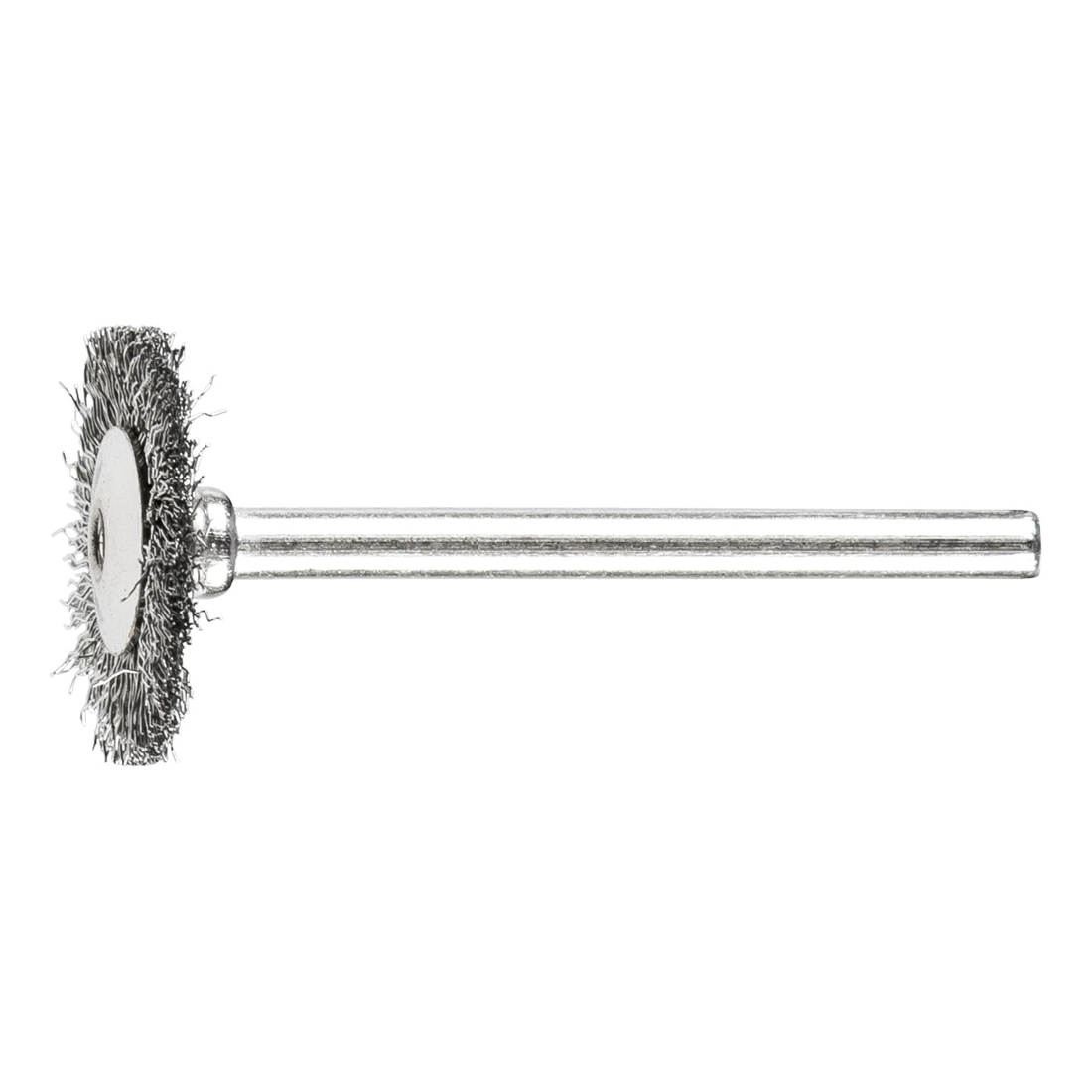 3/4 MINIATURE MTD WHEEL BRUSH .005 SS