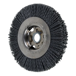 4IN M-BRAD WF WHEEL BRUSH 5/8AH, .035