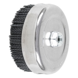 6IN M-BRAD NYLON ABRASIVE CUP BRUSH