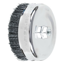 6IN M-BRAD NYLON ABRASIVE CUP BRUSH