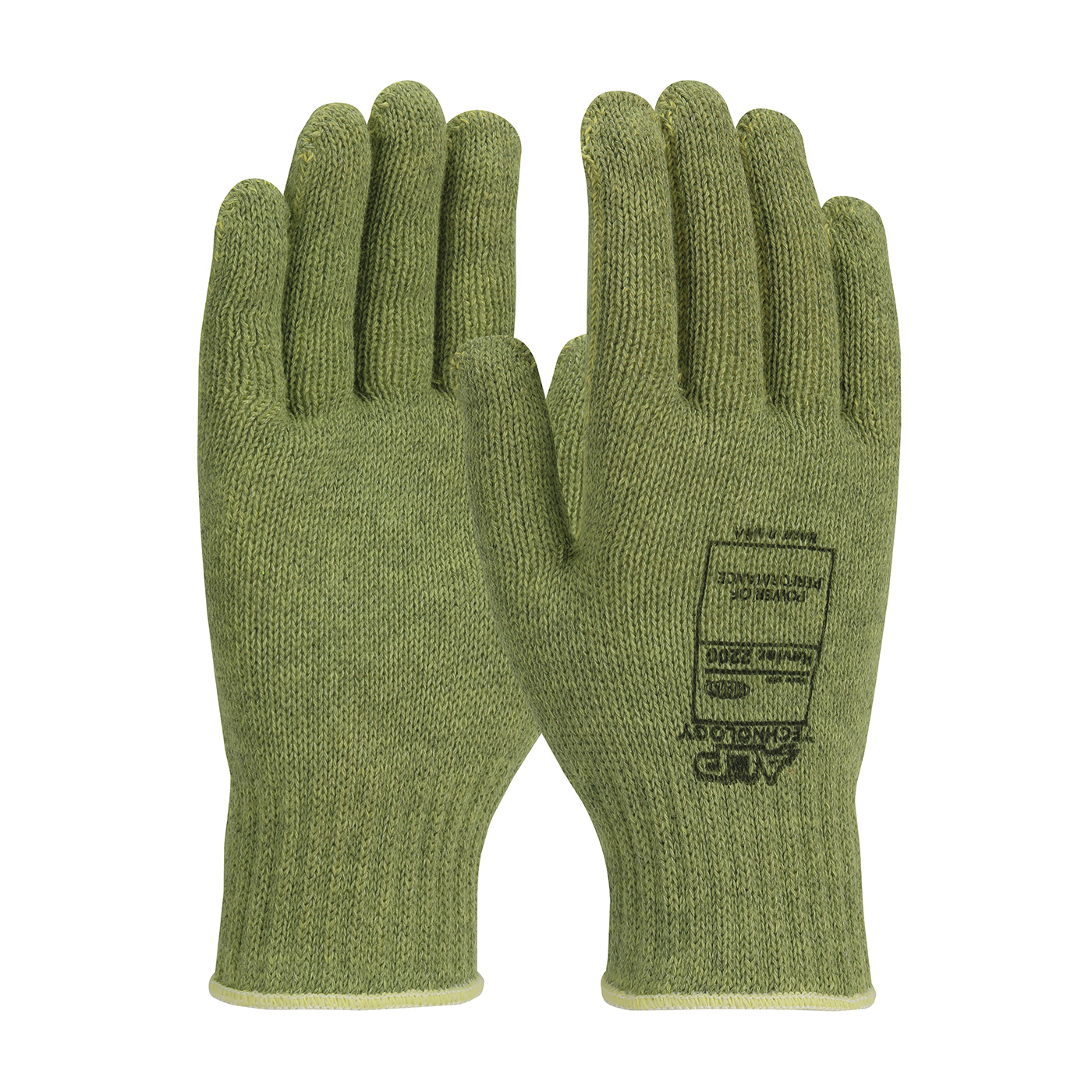 LG GRN KEVLAR ACP 7GA SEAMLSS KNIT GLOVE