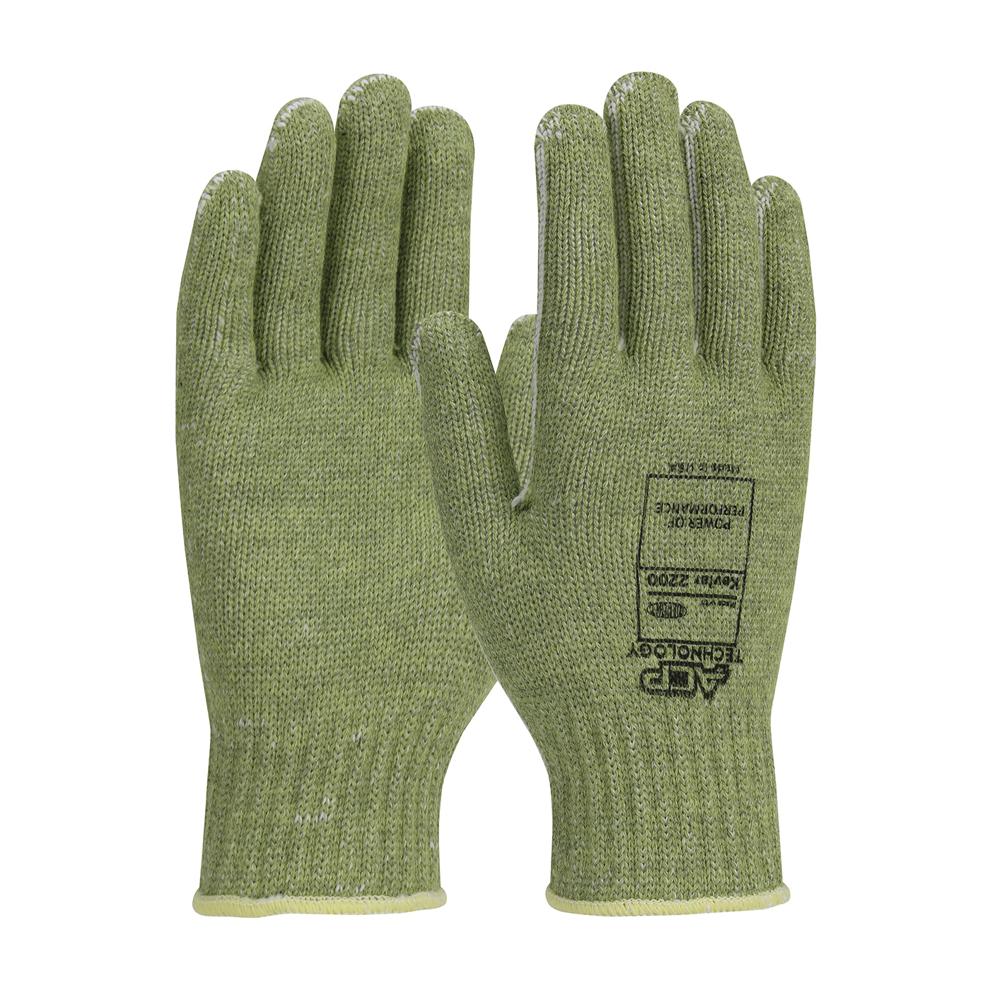 LG GRN KEVLAR ACP 7GA SEAMLSS KNIT GLOVE