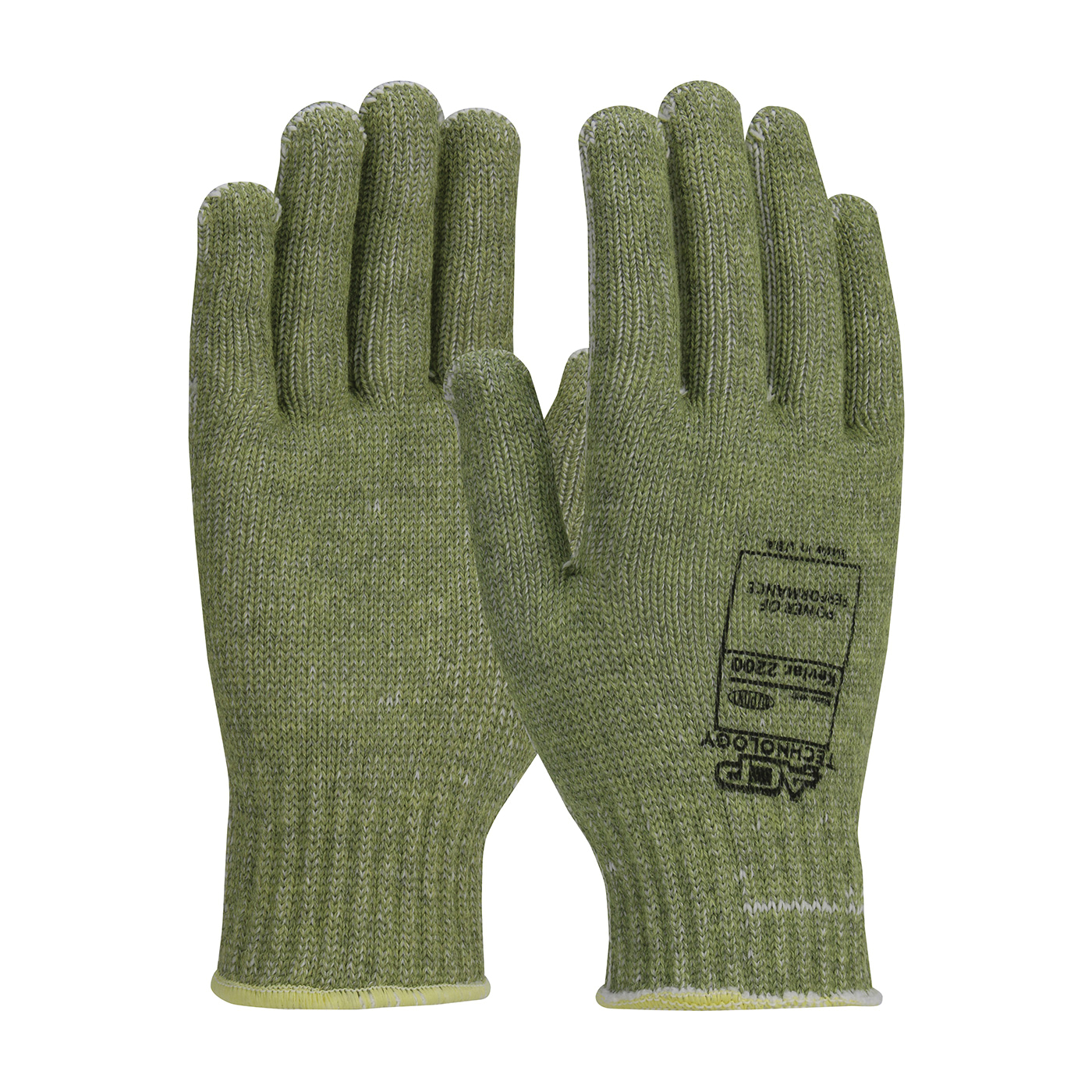 LG GRN KEVLAR ACP 7GA SEAMLSS KNIT GLOVE