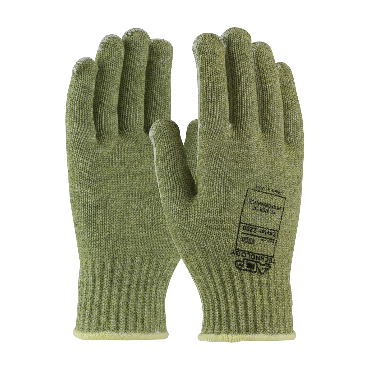 LG GRN KEVLAR ACP 7GG SEAMLSS KNIT GLOVE