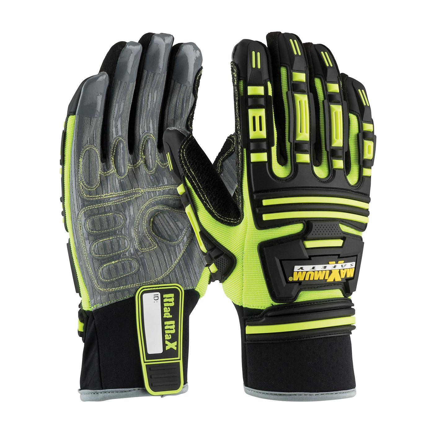 2XL ROUSTABOUT KVW,HI-VIS YEL GLOVE