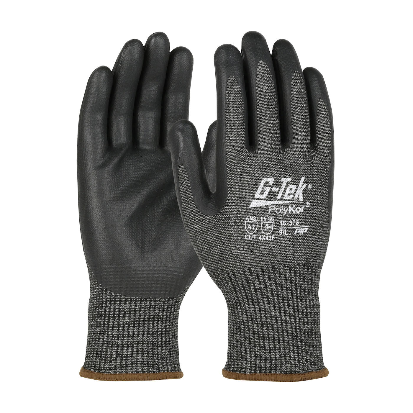 LG G-TEK POLYKOR GLOVE 13G BLK SHELL,