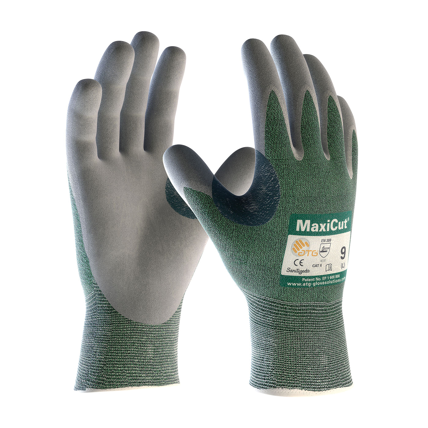 XS MAXICUT3, GRN 15G ENG YARN GLOVE