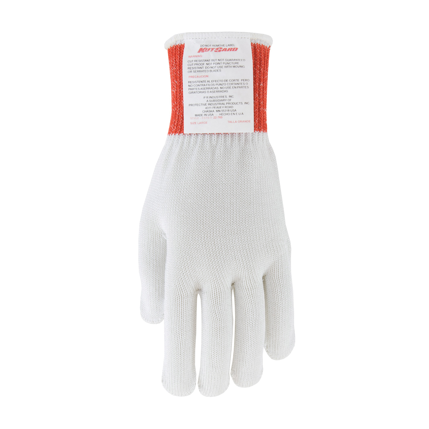 LG WHT SS/SILICA GLOVE w/ DYNEEMA &