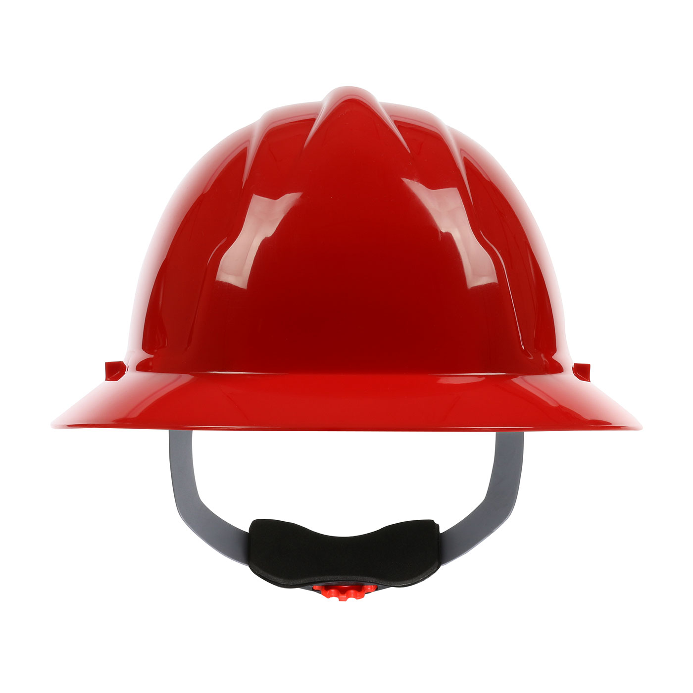 RED SAFETY WORKS FULL BRIM HARD HAT