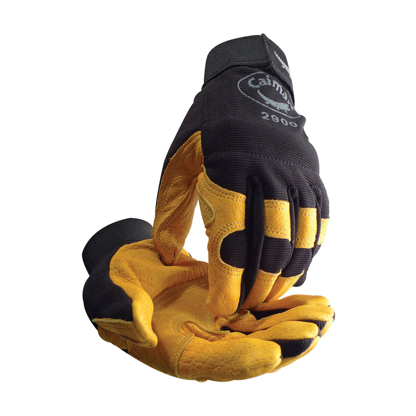 XL BLK CAIMAN GLOVE SYNTH LEATHER PALM