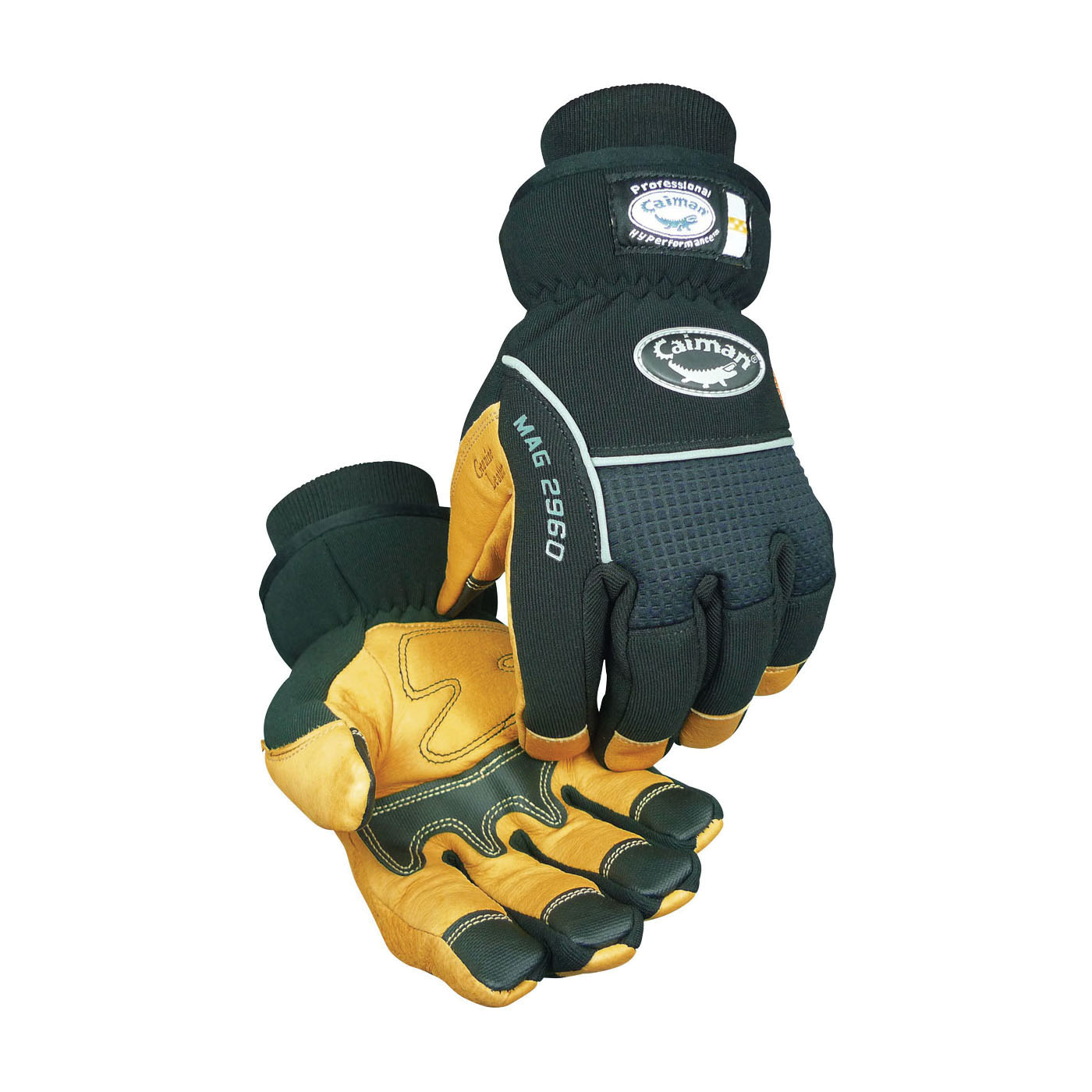 XL BLK CAIMAN GLOVE PIG GRAIN LEATHER
