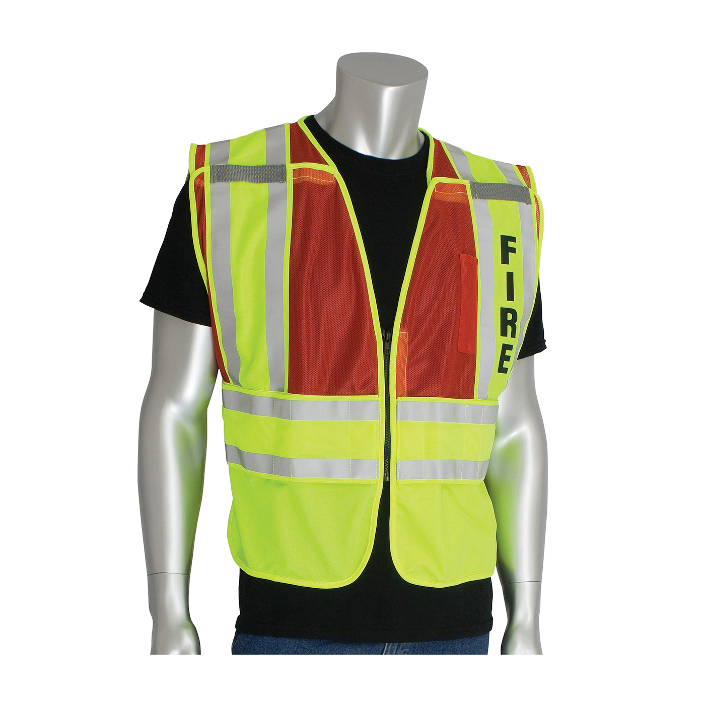 2XL-5XL RED ANSI 207 PSV VEST, FIRE,