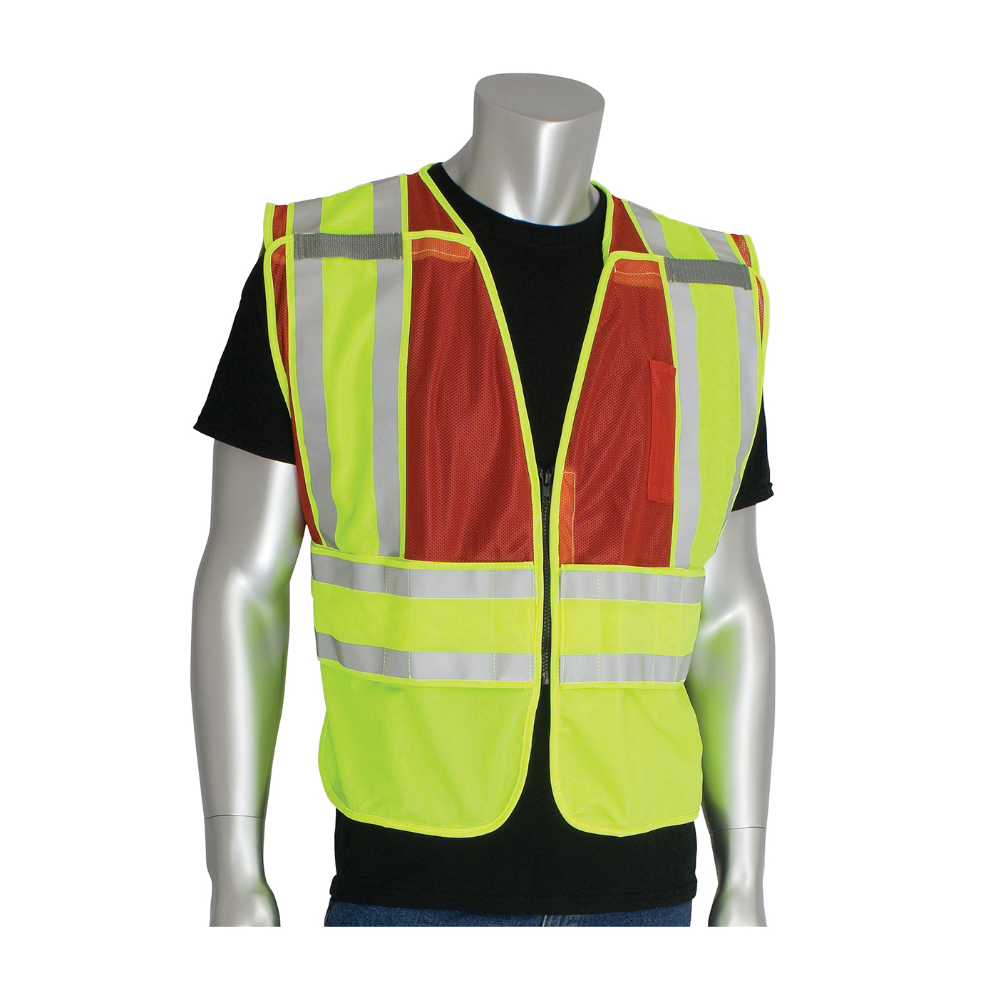 2XL-5XL RED ANSI 207 PSV VEST, NO LOGO,