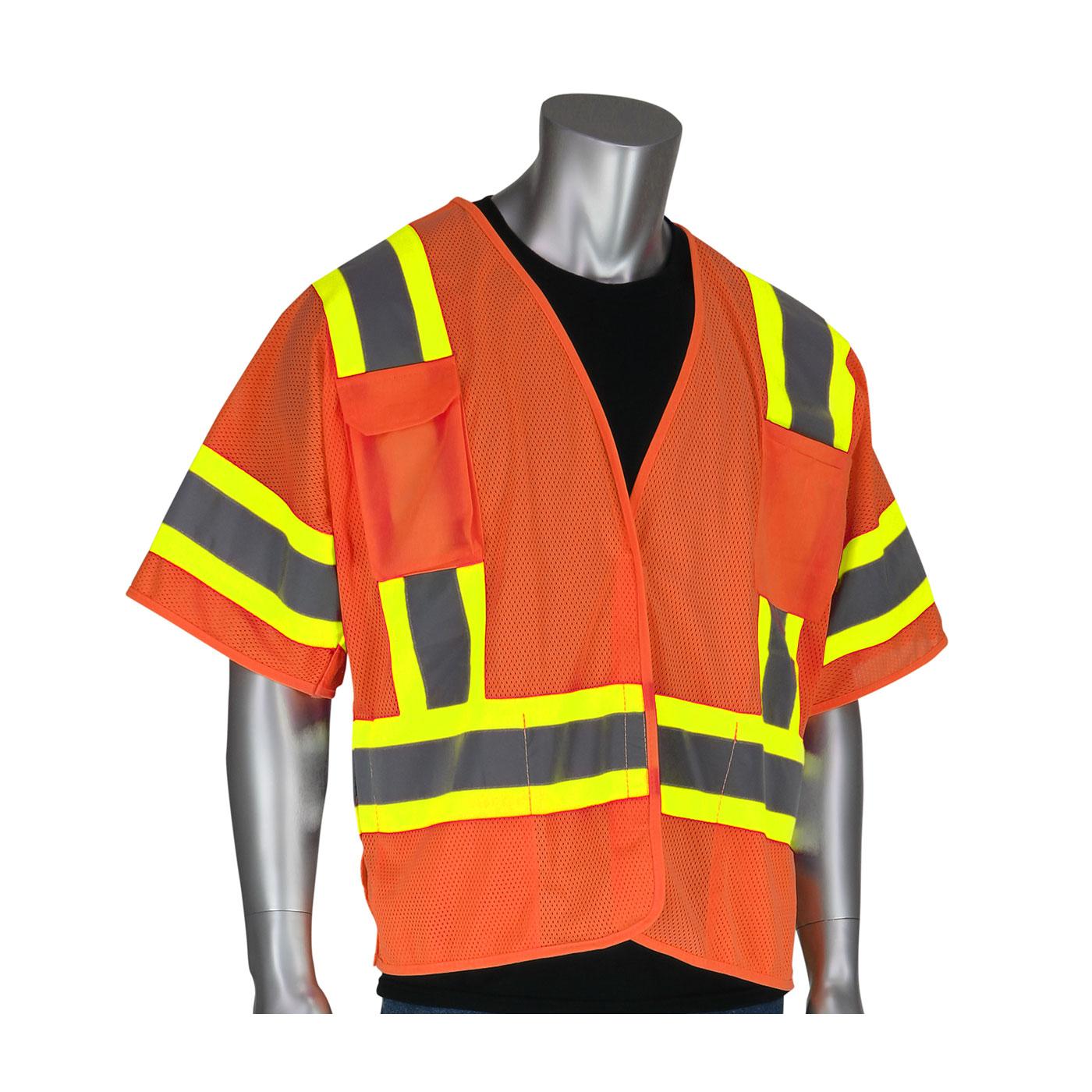 SM HI-VIS ORG ANSI R3 2TONE BREAKAWAY