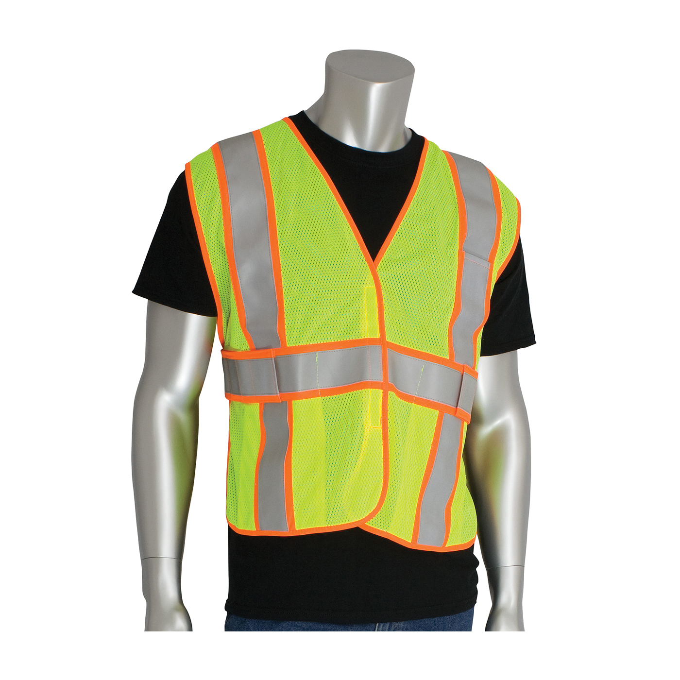 ONEIZE HI-VIS YEL CLS2 MESH VEST