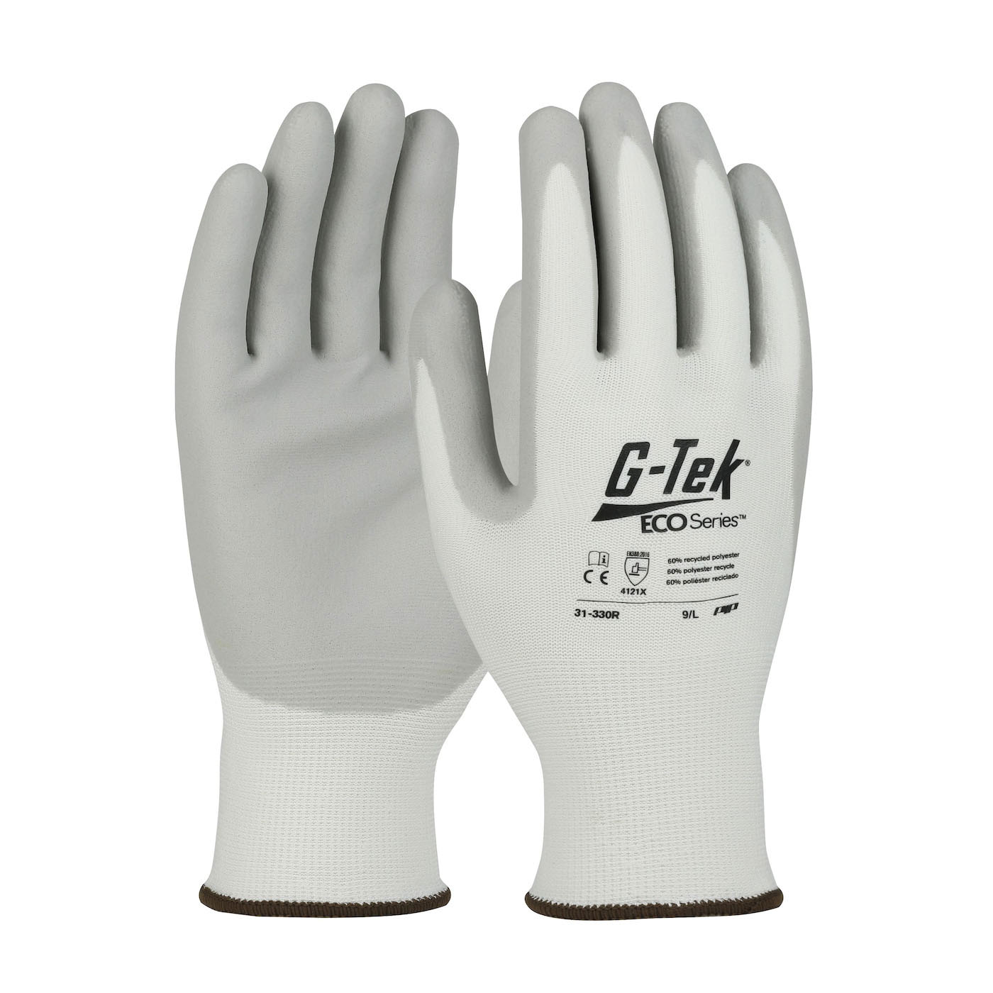 LG G-TEK ECO GLOVE 13G WHT RECYCLED