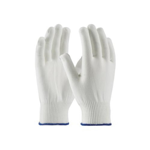 XL WHT SEAMLESS KNIT GLOVE 100% STRETCH