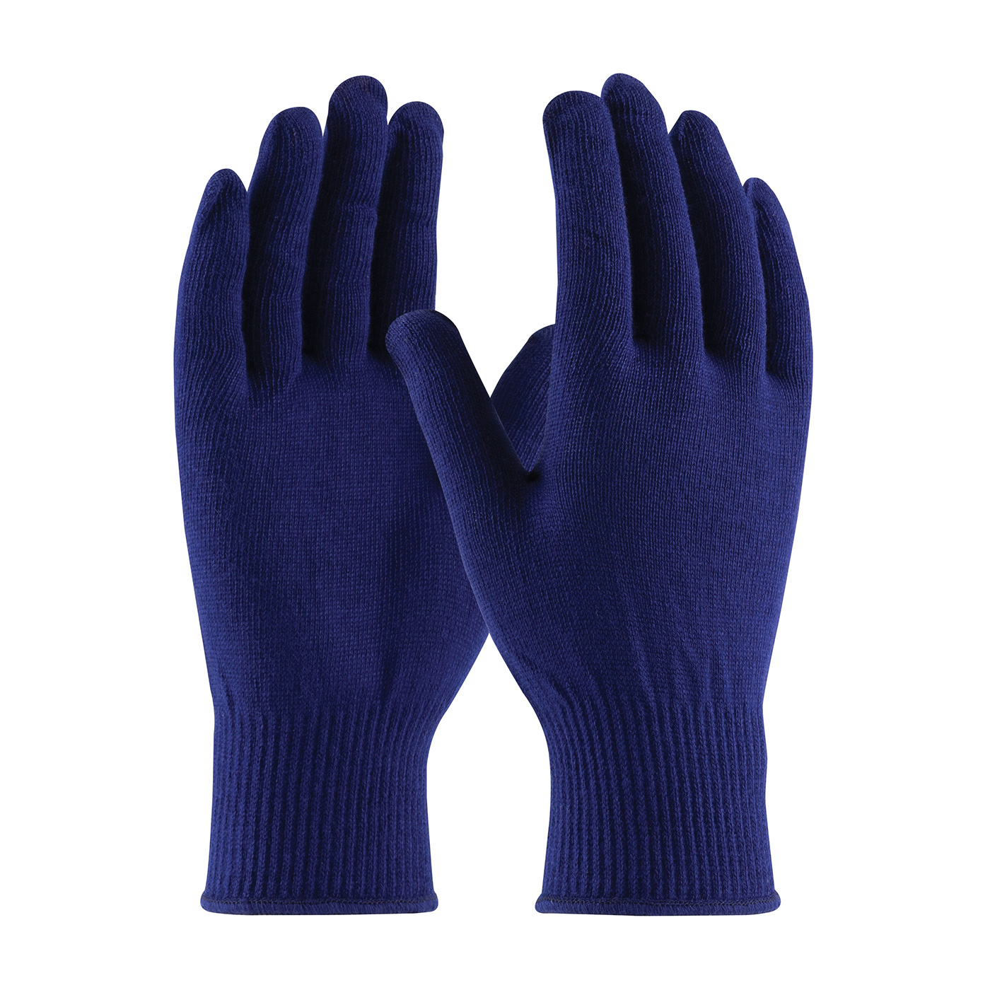 LG DK BLUE STRING KNIT GLOVE