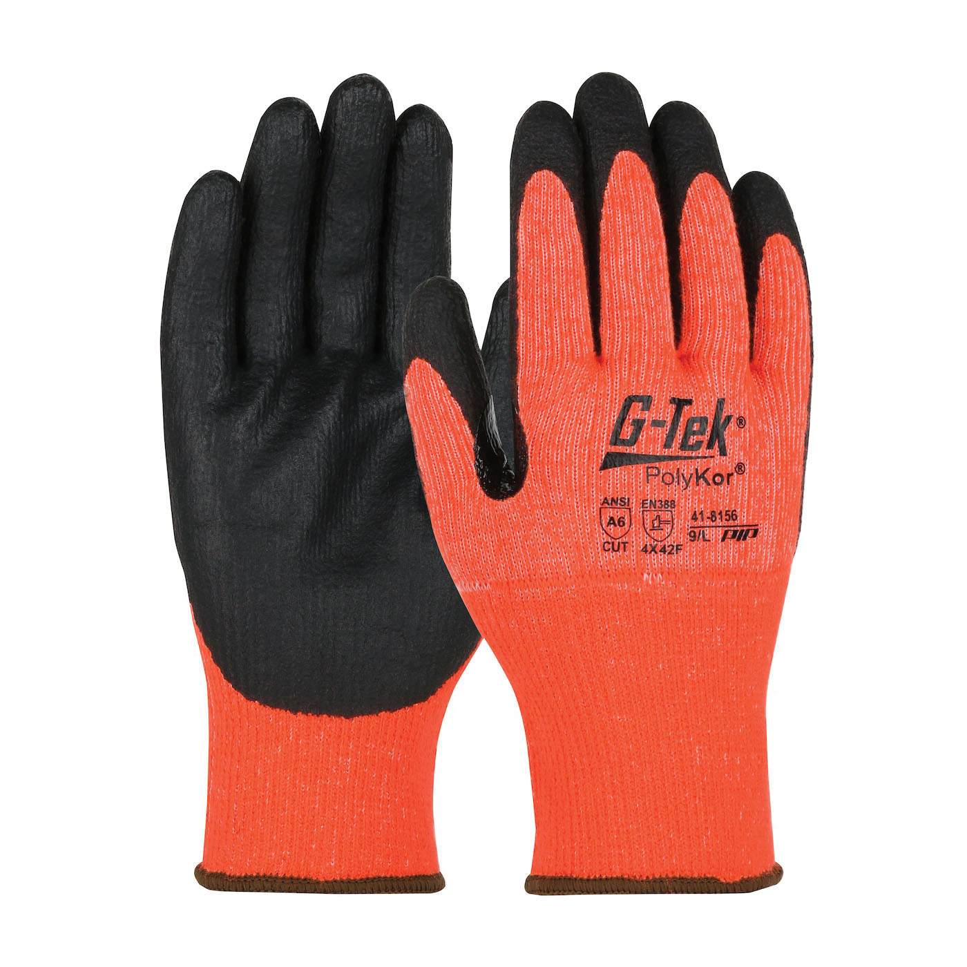 2XL ORG G-TEK POLYKOR GLOVE 10G ACRYLIC
