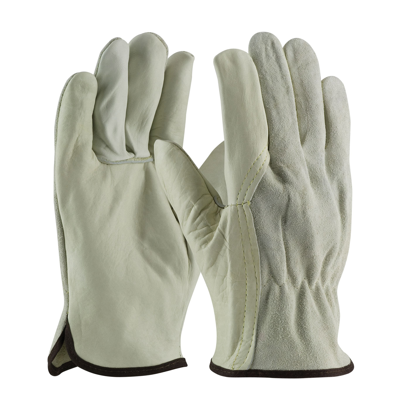 68-162SB LG NATUAL LEATHER DRIVERS GLOVE