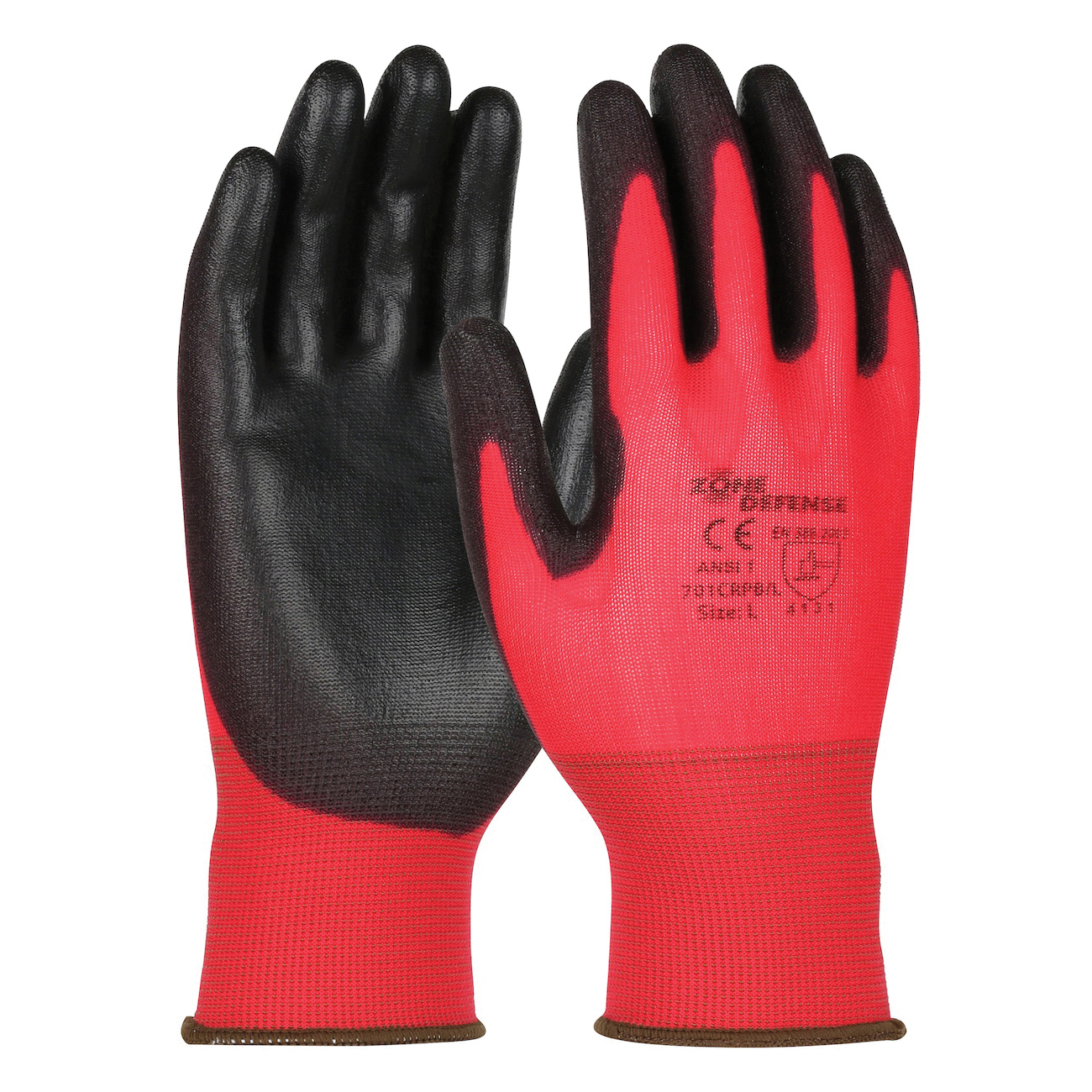 2XL ZONE DEFENSE GLOVE 15GA RED NYLON