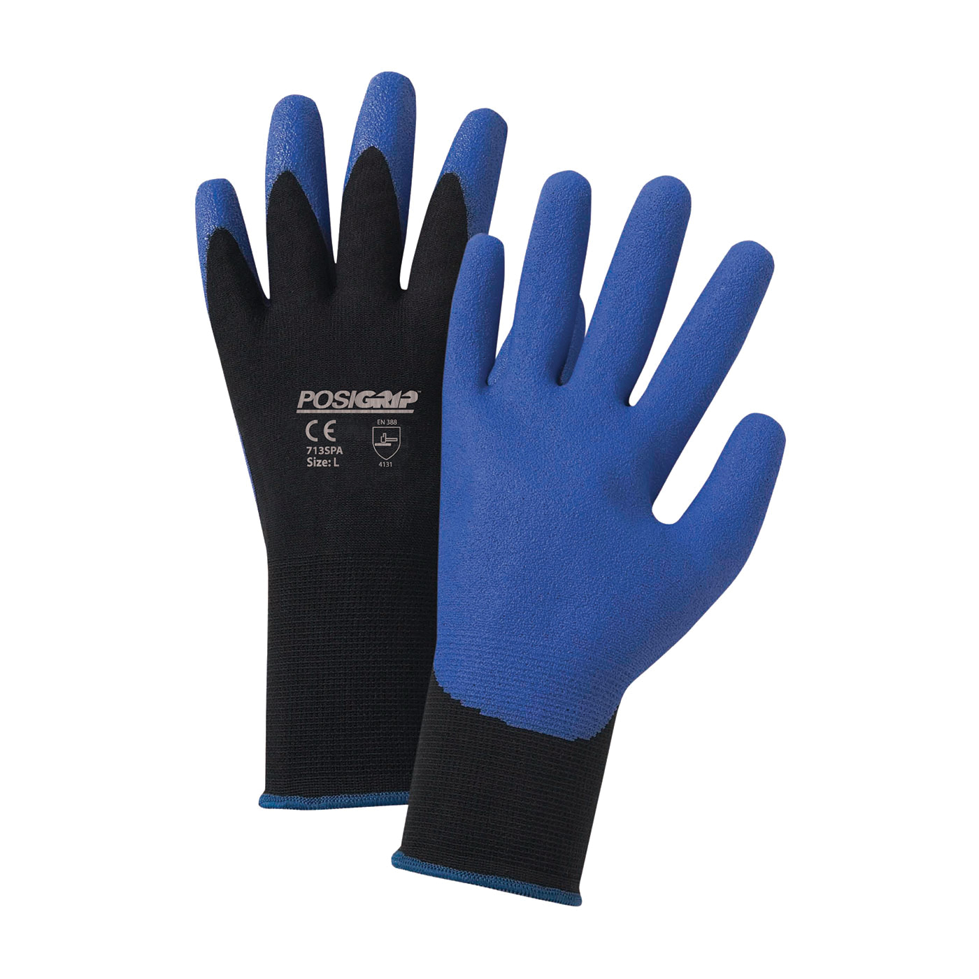 2XL POSIGRIP GLOVE BLK NYLON KNIT SHELL,