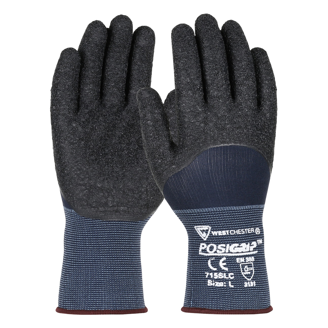 LG POSIGRIP GLOVE 15G BL NYLON SHELL,