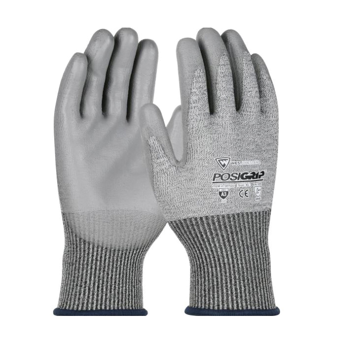 LG POSIGRIP GLOVE 13G GRY SEAMLESS KNIT