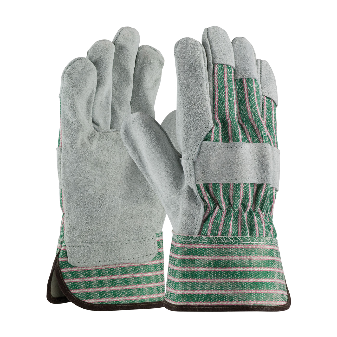 B/C GRADE SPLIT COWHIDE GREEN AND