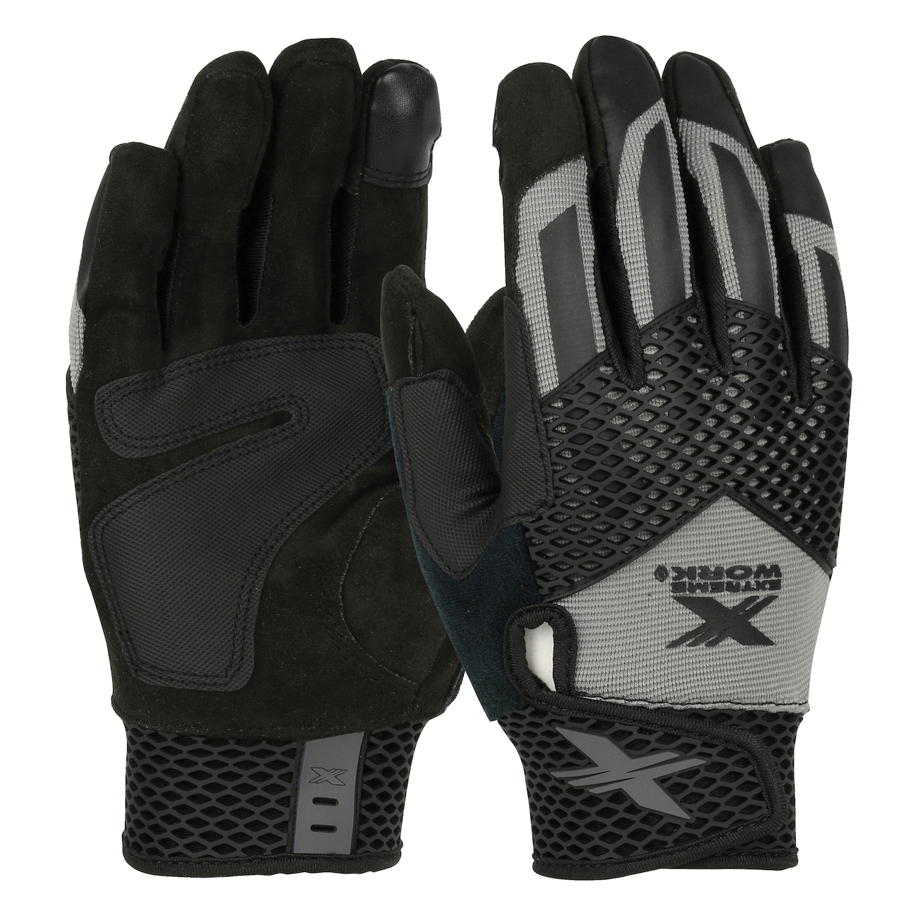 LG GRY EXTREME WORK KNUCKLE KNOX GLOVE