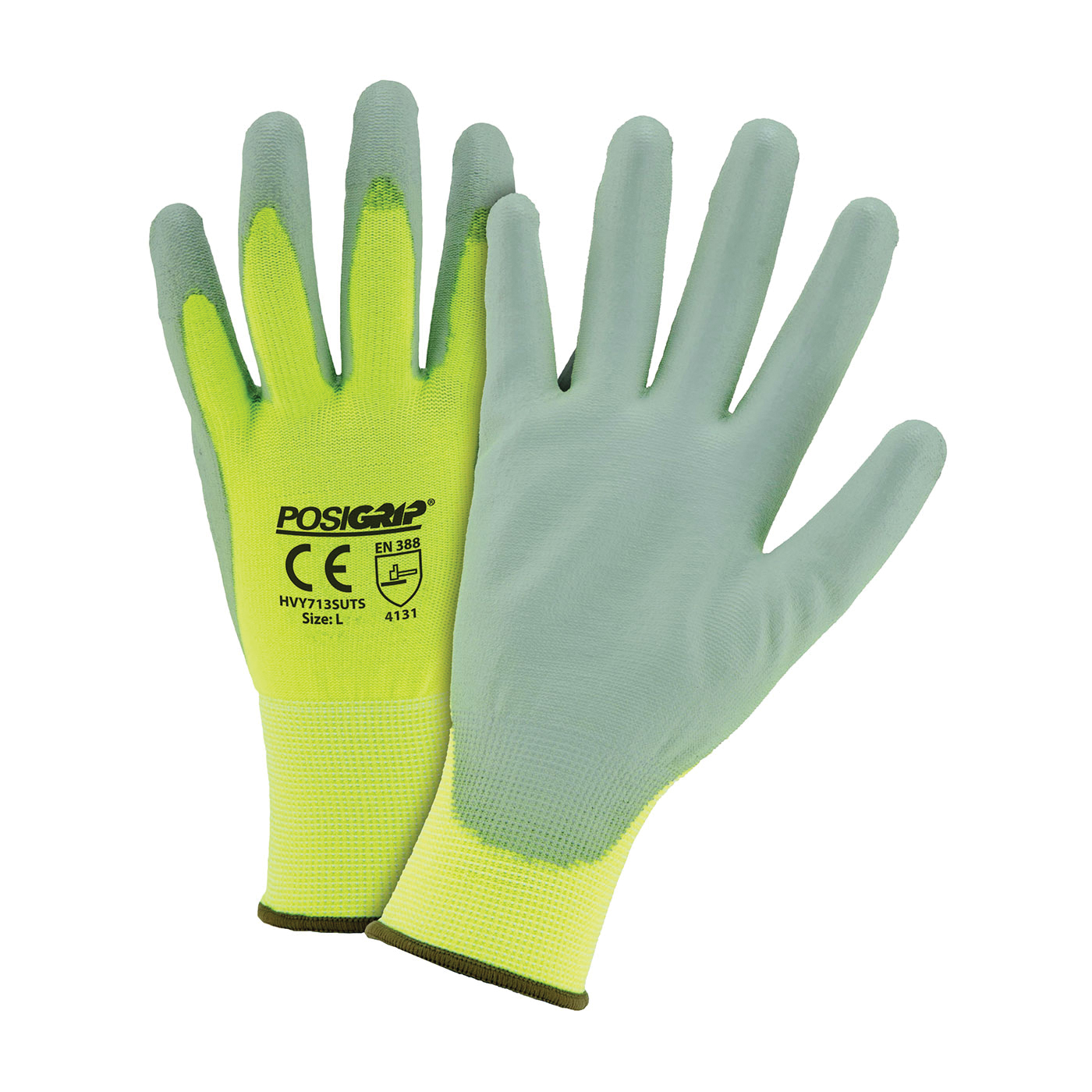 2XL POSIGRIP GLOVE HI-VIS YEL, GRY