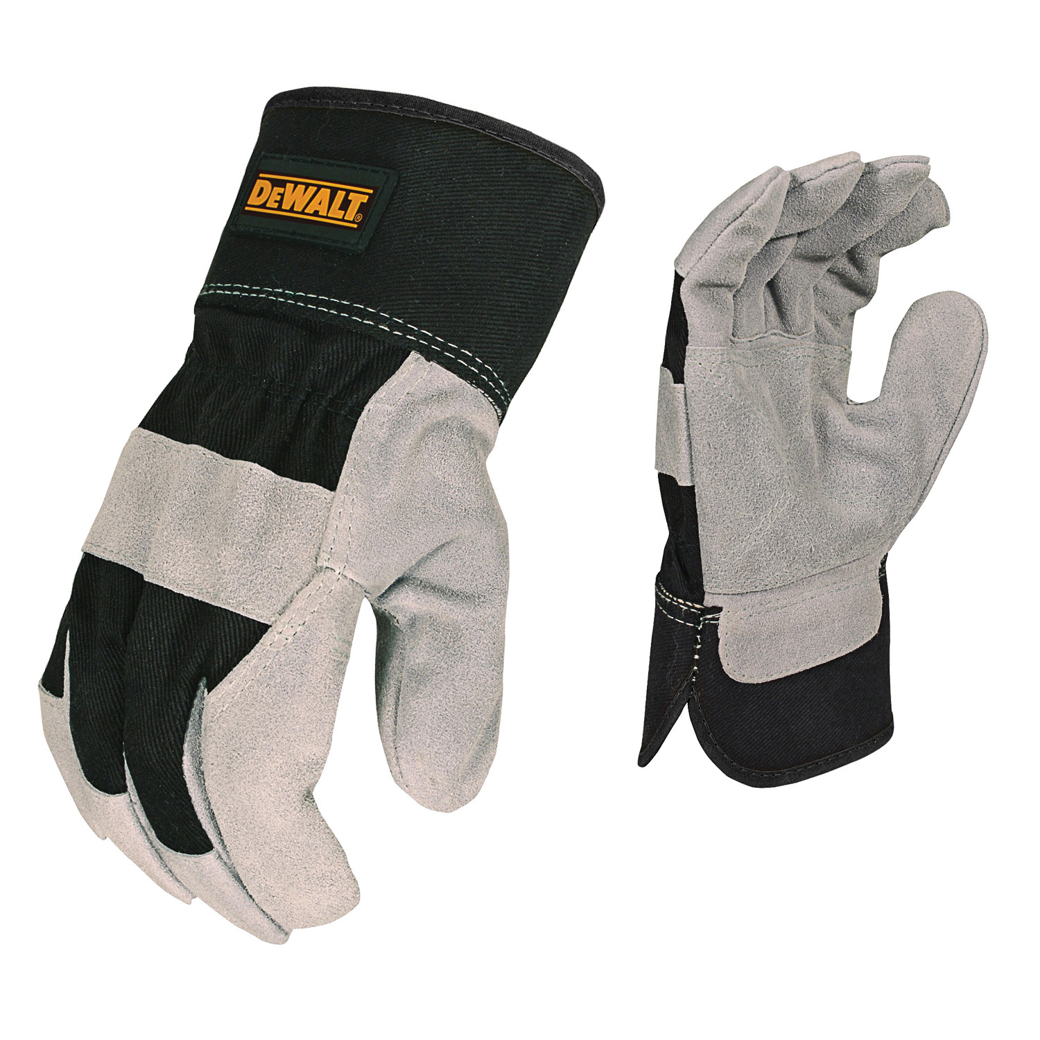 LG BLK/GRY SELECT COW LEATHER PALM GLOVE
