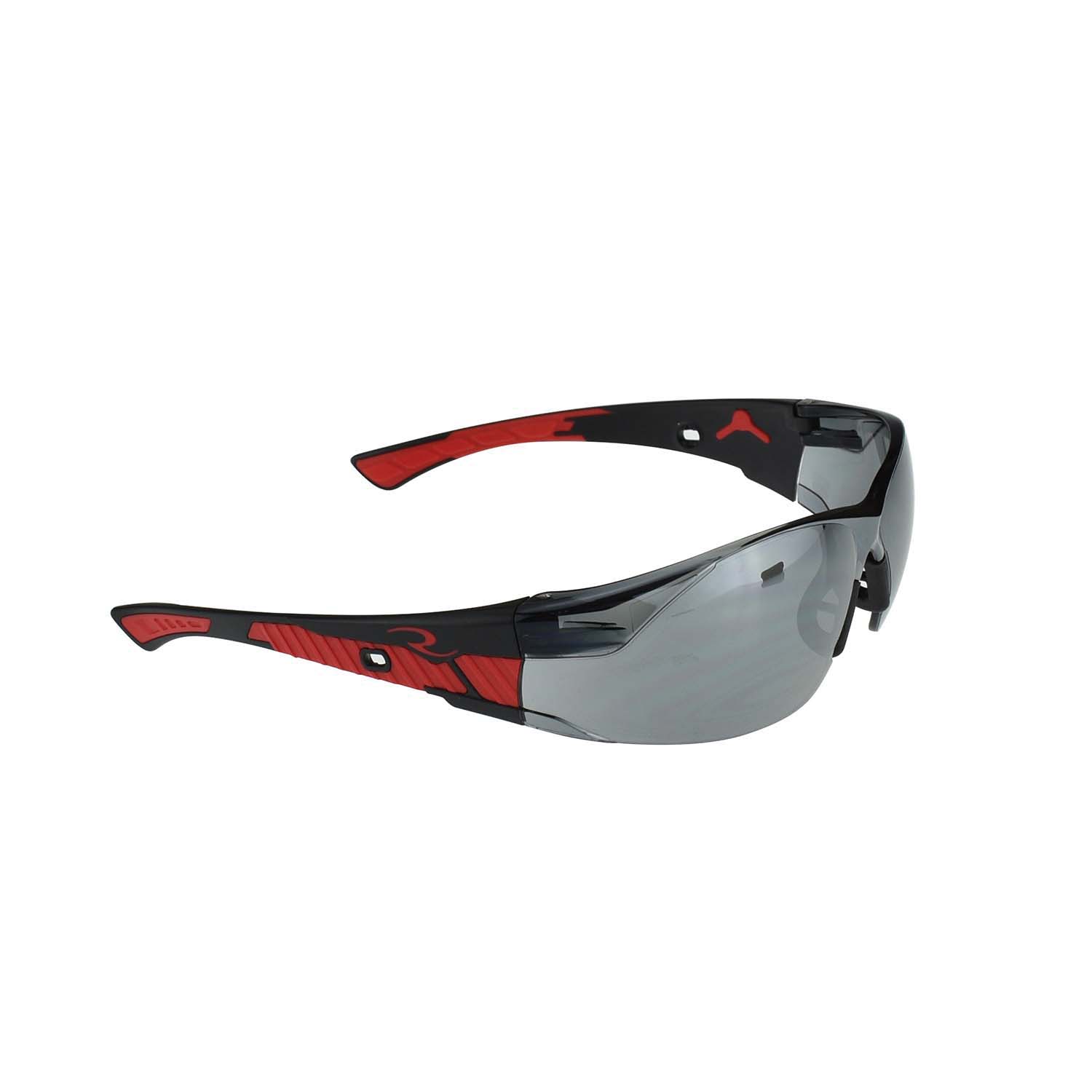 SLV SAFETY GLASSES w/ BLK/RED FRAME