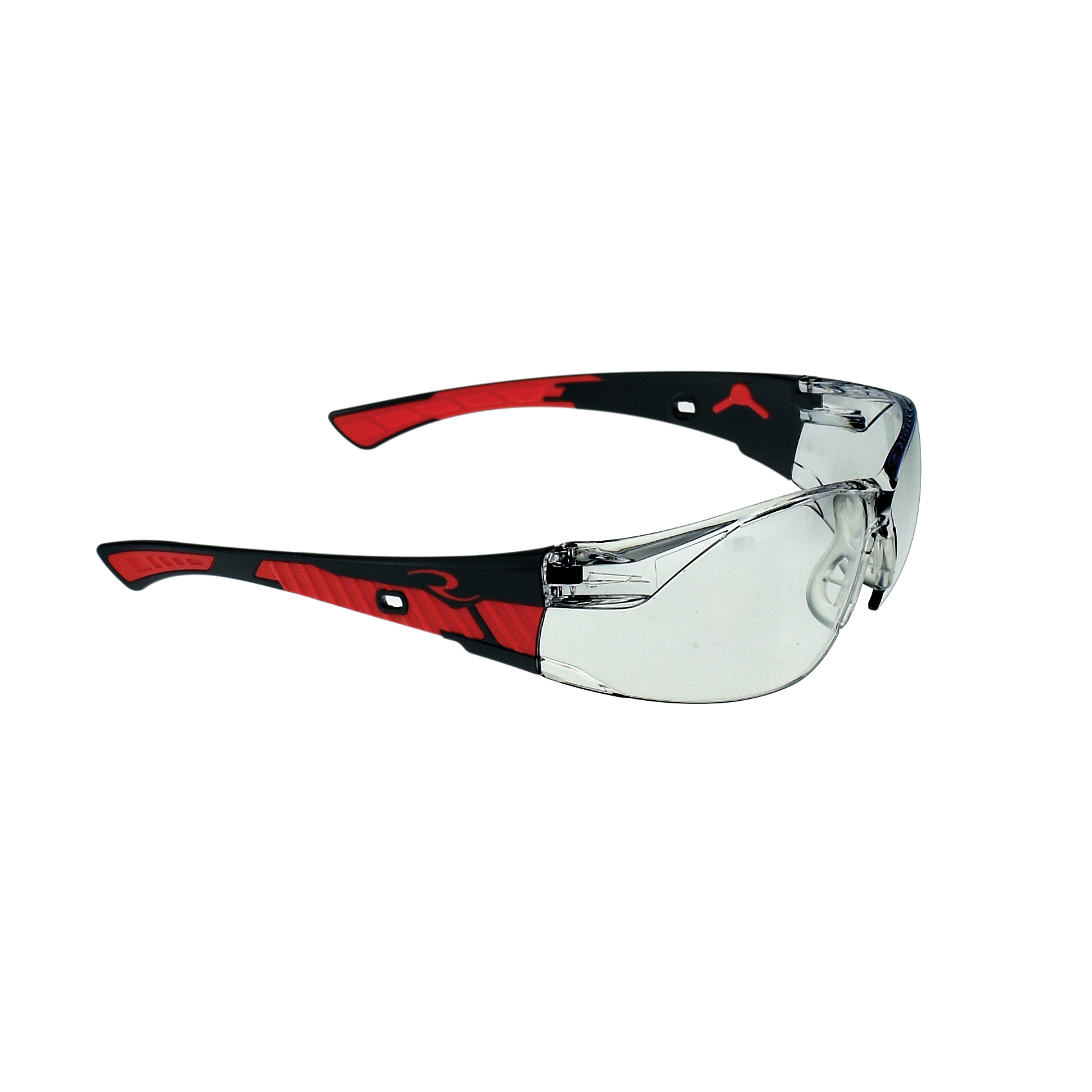I/O SAFETY GLASSES w/ BLK/RED FRAME