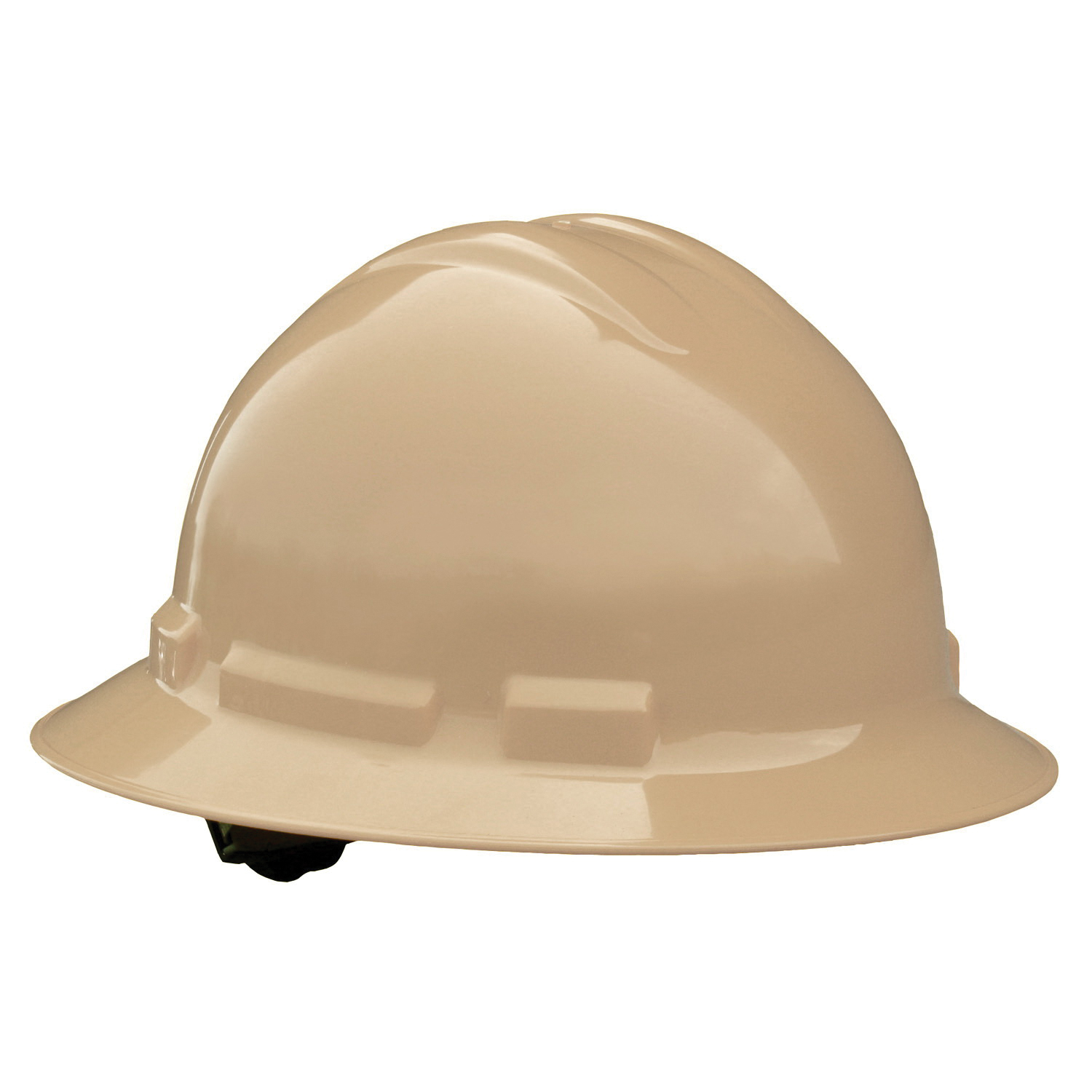 TAN 6PT RATCHET FULL BRIM HARD HAT