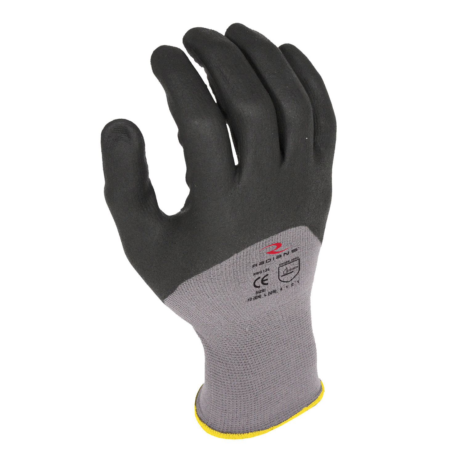 LG GRY NYL/MICRO FOAM 3/4DIP GLOVE