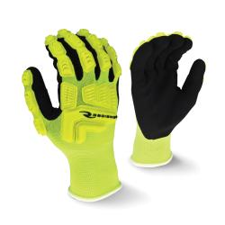 2XL HI-VIS YEL NYL/SANDY FOAM GLOVE