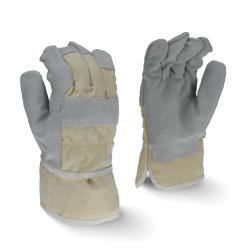 2XL GRY DUCK CUFF SPLT COW LEATHER GLOVE