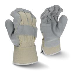 XL SIDE SPLT GRY COW LEATHER GLOVE