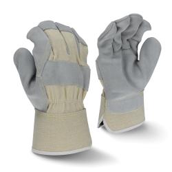 2XL SIDE SPLT GRY COW LEATHER GLOVE