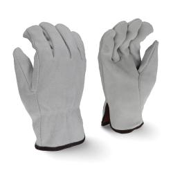 2XL GRY SPLT COW LEATHER DRIVER GLOVE