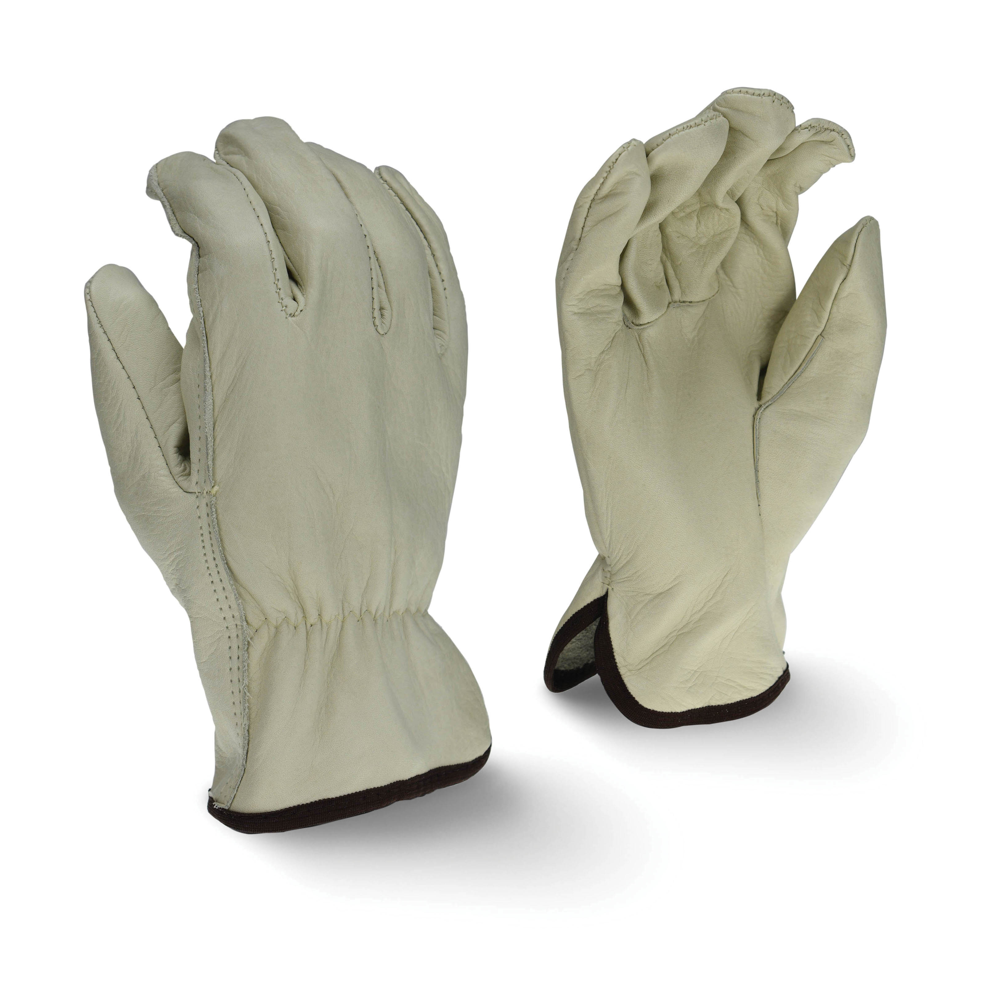 LG GRY COW LEATHER ECON DRIVER GLOVE