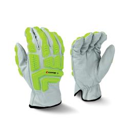 2XL GRY/GRN LEATHER/TPR KAMORI A4 GLOVE